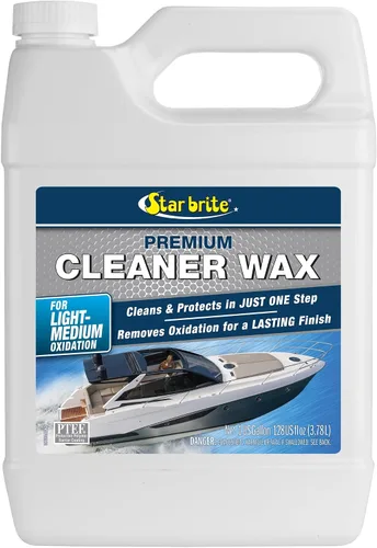 Miniatura 6 de STAR BRITE Cera limpiadora de un solo paso con protección UV, elimina la tiza y la oxidación de fibra de vidrio, metales y superficies pintadas