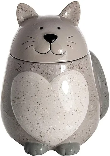 Miniatura 4 de SPOTTED DOG GIFT COMPANY Tarro de cerámica para galletas con tapa, recipiente grande para galletas y galletas, lindo almacenamiento de cocina