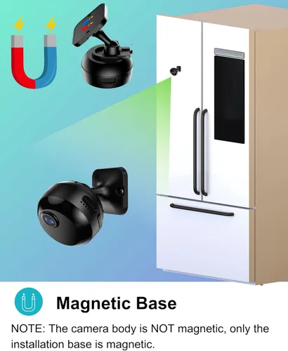 Miniatura 7 de Cámara Interior Inalámbrica 1080P, Cámara Wi-Fi para Seguridad del Hogar, Monitoreo de Mascotas, Detección de Movimiento y Visión Nocturna, Cámara