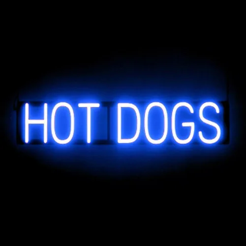 Miniatura 27 de SpellBrite HAMBURGERS Letrero para restaurantes Letreros relacionados con el comedor con aspecto de neón, luz LED roja 40.0 x 6.3 pulgadas Rojo