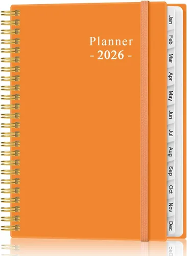 Miniatura 25 de Agenda de bolsillo 2026 - Agenda 2026 de enero de 2026 a diciembre de 2026, agenda 2026 con 12 pestañas, encuadernación de doble alambre, bolsillo