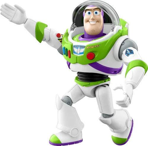 Mattel Disney Pixar Toy Story Figura de acción parlante de Buzz Lightyear con movimiento, juguete coleccionable de 10 pulgadas con más de 30 sonidos