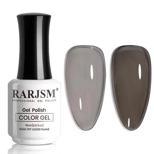 Miniatura 15 de RARJSM Esmalte de Uñas en Gel Nude Transparente Rosa Saludable Claro Esmalte de Uñas en Gel Nude Transparente Rosa Intenso Gelatinoso Barniz de Uñas