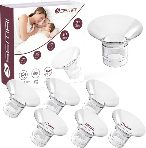 Miniatura 7 de Inserto de brida 10 piezas de 13/15/17/19/0.827 in para Momcozy S9/S9pro/S10/S12/S12pro/Medela/Tsrete/Spectra/Bellabababy, etc. 0.945 in, reduce