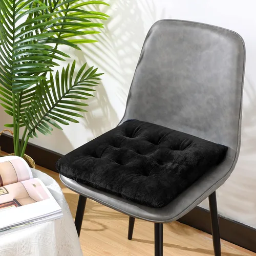 Miniatura 7 de Roowest Paquete de 9 Cojines de Asiento Almohadillas para Sillas con Lazos Alfombrilla Antideslizante para Sillas de Cocina Oficina Sillas