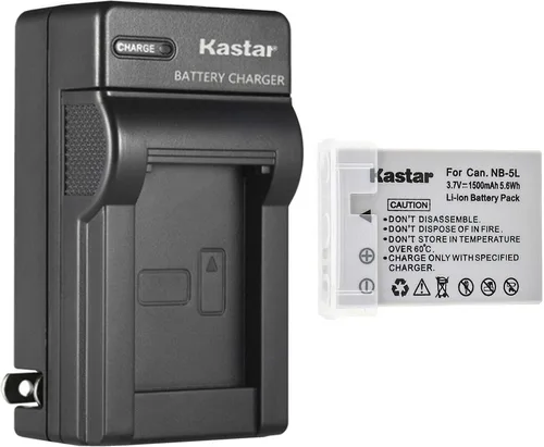 Miniatura 8 de Kastar - Cargador de batería de pared AC para Canon NB-5L NB5L, NB-5LH NB5LH, 1135B001 batería, Canon CB-2LX CB-2LXE Charger, Canon Digital IXUS 850