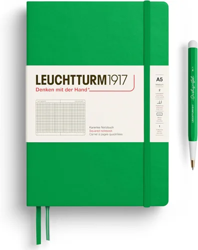 Miniatura 27 de LEUCHTTURM1917 - Cuaderno de tapa dura mediano A5 con 251 páginas numeradas para escritura y diario (lila, con puntos)