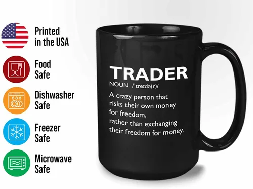 Miniatura 3 de Taza de café del mercado de valores – Definición del comerciante Crazy Person – Day Trader Brokers Asesor financiero Inversor Ahorro de oficina