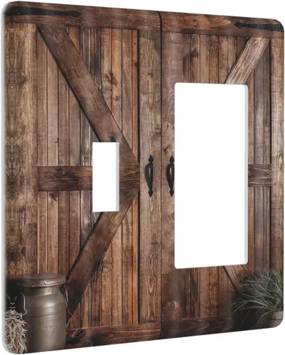 Miniatura 131 de Cubierta de interruptor de luz de palanca individual decorativa de 1 cuadrilla, placa frontal eléctrica para baño, cocina, decoración del hogar