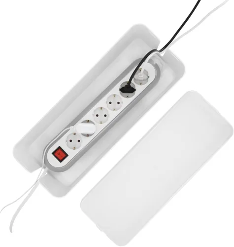 Miniatura 12 de Hama 20662 - Caja de cables Maxi, 6.1 x 15.7 x 5.1 in, con patas de goma, color blanco