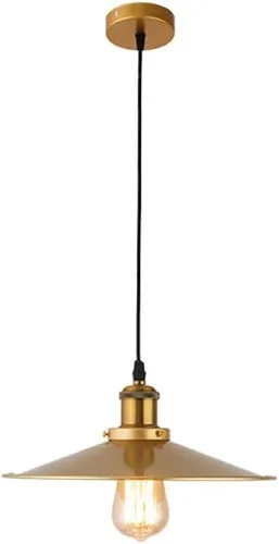 Miniatura 11 de Iluminación colgante de metal dorado de estilo industrial para isla de cocina, lámparas colgantes retro americanas para mesa de comedor, lámpara