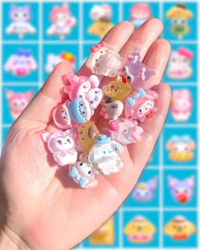 Miniatura 3 de 30,45Pcs Resin Shoe Decoration Charms for Clogs Sandals, Bling Shoe Accessories Charms for Girls Women Party Favors Gifts