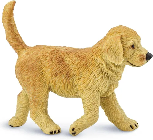 Miniatura 4 de Safari Ltd. Golden Retriever - Figura de cachorro pintada a mano, realista de 2.75 pulgadas, juguete divertido y educativo para niños, niñas y niños
