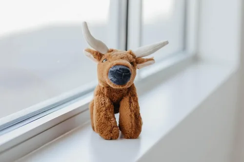 Miniatura 9 de The Petting Zoo Longhorn - Peluche de animales salvajes, regalos para niños, animales salvajes de Onez, peluche de cuerno largo de 9 pulgadas