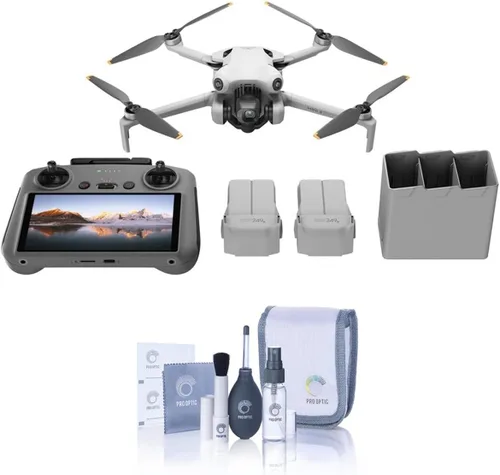 DJI Mini 4 Pro, Mini-Drone Plegable con Cámara de Video 4K HDR para Adultos, Menos de 0.549 lbs/249 g, 34 Minutos de Tiempo de Vuelo, 20 km de