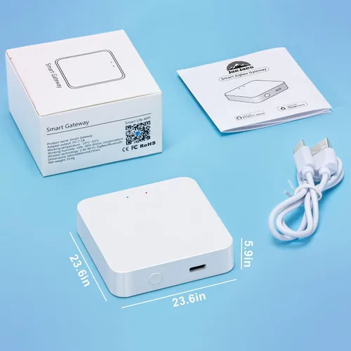 Miniatura 7 de Smart Zigbee Hub para persianas motorizadas JaeJaes funciona para persianas inteligentes opacas para ventanas, compatible con Alexa
