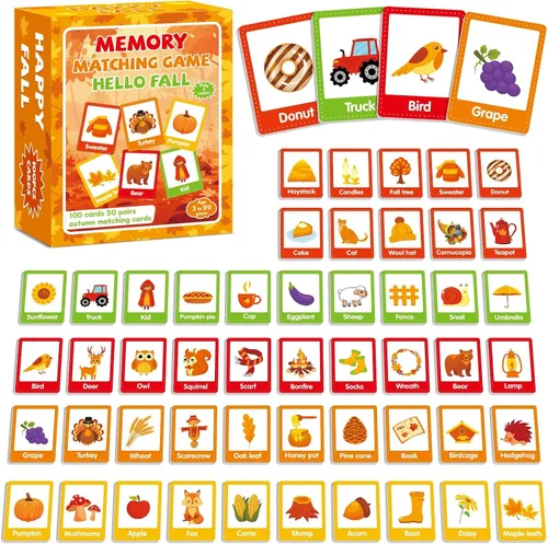 Miniatura 13 de gisgfim 50 pares de banderas de juego de memoria de Estados Unidos de concentración tarjeta de memoria educativas, juegos de geografía, juego