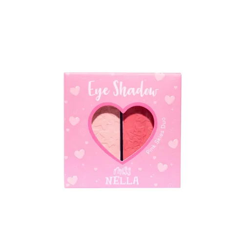 MISS NELLA Maquillaje para sombra de ojos para niños - Cielos rosados, juguete cosmético para niños, maquillaje no tóxico