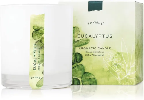 Miniatura 9 de Thymes Vela aromática en tarro - Vela perfumada de lavanda para una fragancia casera relajante - Velas blancas mates (7.5 oz)