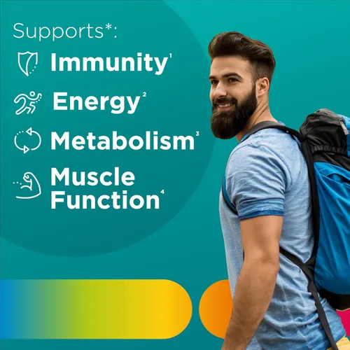 Miniatura 3 de Centrum Gomitas multivitamínicas para hombre, sabores de frutas tropicales hechas de sabores naturales, 100 unidades, suministro para 50 días