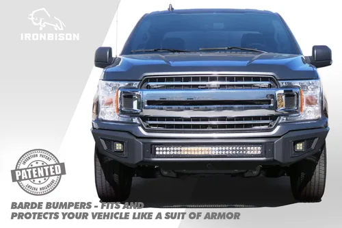 Miniatura 3 de IRONBISON Parachoques delantero compatible con Ford F150 de 2018 a 2020 (excluyendo Raptor y modelos diesel 2020) para camioneta pickup todo