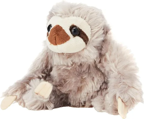 Miniatura 6 de Wild Republic Pocketkins - Perezoso ecológico, animal de peluche, 5 pulgadas, hecho de materiales reciclados, respetuoso con el medio ambiente