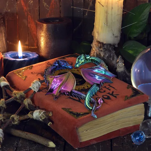 Miniatura 5 de Molde de silicona de dragón de cristal 3D, molde de resina de dragón con piedras preciosas de corazón para fundición de resina epoxi/UV, decoración