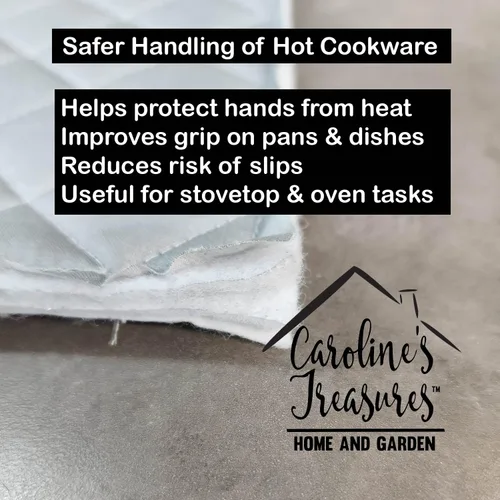 Miniatura 6 de Caroline's Treasures DAC1022PTHD Border Collie - Juego de soportes para ollas resistentes al calor, almohadillas calientes para horno, para cocinar