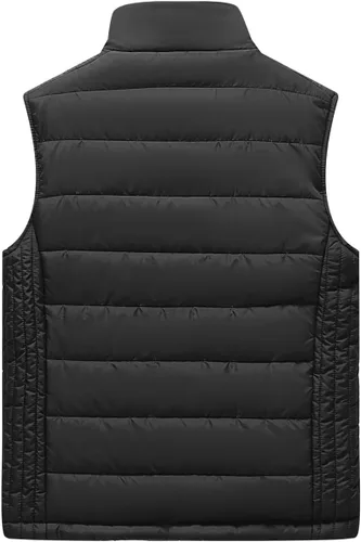 Miniatura 12 de Msmsse Chalecos de invierno para hombre, con forro polar, acolchado, casual, sin mangas