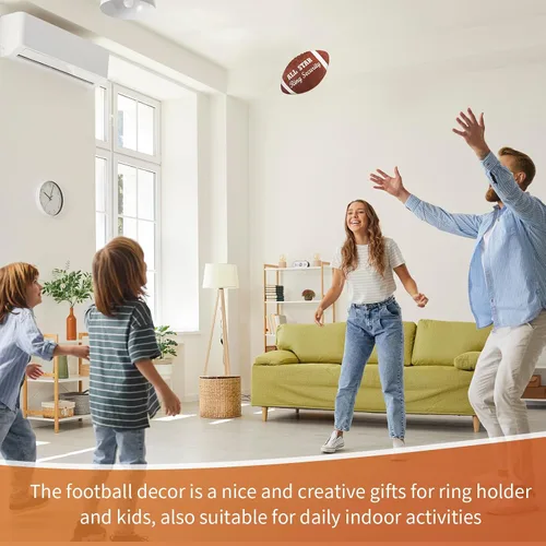 Miniatura 7 de Deekin 2 piezas de 12 pulgadas All Star Ring Bearer Football Plush Baby Football Stuffed Fluffy Toddler Thank You Regalo de boda para niños y niñas