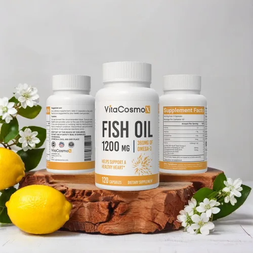 Miniatura 4 de Aceite de pescado omega-3 de 1560 mg, triple fuerza EPA y DHA, 120 cápsulas blandas, 60 porciones, sin gluten, sin OMG y apto para vegetarianos