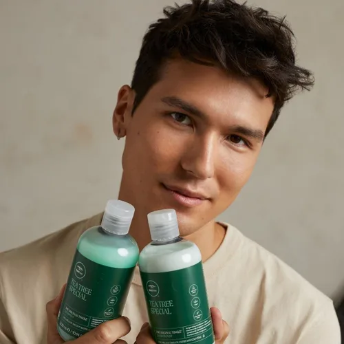 Miniatura 5 de Champú especial de Tea Tree, Limpieza profunda, Refresca el cuero cabelludo, Para todo tipo de cabello, especialmente cabello graso