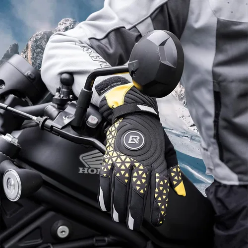 Miniatura 7 de ROCKBROS Guantes térmicos de invierno para ciclismo con pantalla táctil, para hombres y mujeres, resistentes al viento, esquí, nieve
