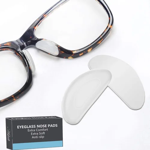 Miniatura 7 de Almohadillas de nariz para gafas, almohadillas adhesivas antideslizantes para la nariz, cojín de silicona suave para lentes, anteojos, lentes