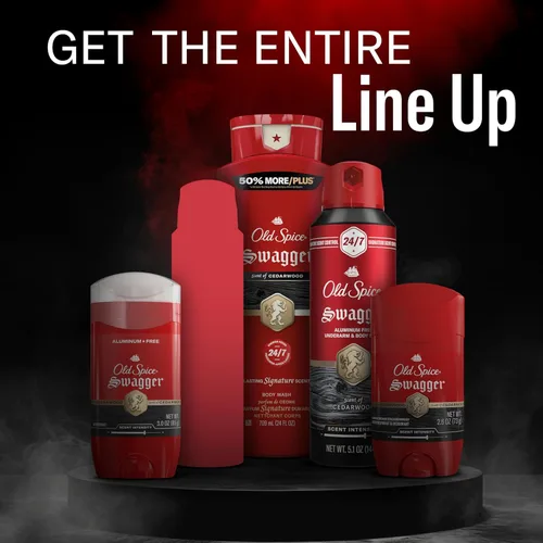 Miniatura 13 de Old Spice Spray corporal sin aluminio para hombres, protección contra olores 24/7, fragancia y frescura duraderas 24/7, aroma de calidad de colonia