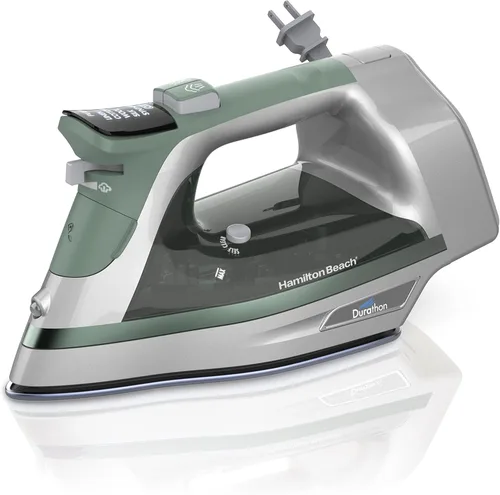 Miniatura 12 de Hamilton Beach Plancha de vapor y vaporizador vertical para ropa con suela de Durathon resistente a los arañazos, cable retráctil de 8 pies, apagado