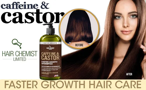 Miniatura 8 de Hair Chemist Champú de crecimiento más rápido con cafeína y ricino, 33.8 onzas, champú para el cabello para un crecimiento más rápido del cabello