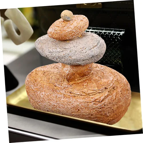 Miniatura 5 de GLEAVI Llavero de piedra al aire libre falsa roca decorativa caja de almacenamiento ocultada