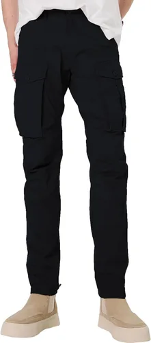Miniatura 3 de Plaid&Plain Pantalones cargo ajustados con rodillas articuladas para hombre