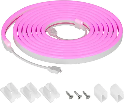 Miniatura 10 de SEZO Tira de luces LED de neón que emiten lateralmente direccionables WS2811 IC RGB color de persecución 3M DC24V 108LEDs/m IP67 Cuerda de neón