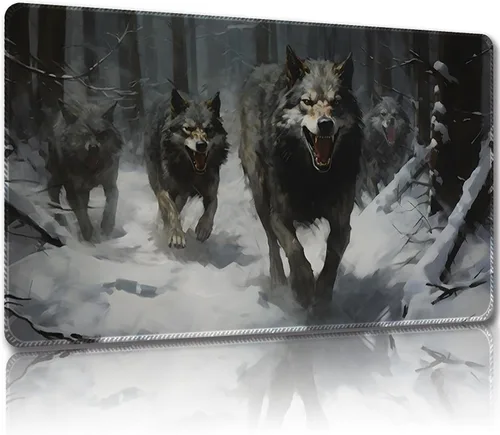 Miniatura 32 de Tapete de juego para MTG, con bolsas de almacenamiento gratis, tapete de juego de 24 x 14 pulgadas, TCG y alfombrillas de juego de mesa