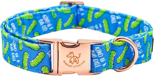 Miniatura 43 de Elegant Little Tail - Collar para perro de otoño, collar floral naranja duradero para perros medianos, ajustable para mascotas macho o hembra
