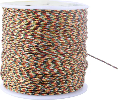 Miniatura 29 de KONMAY 1 rollo de cuerda de nailon para hacer pulseras de 150 yardas, trenzado de nailon Shamballa Macramé/cordón de cuentas de 0.4mm, cordón