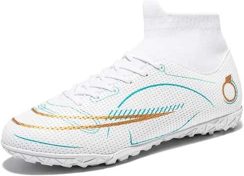 Miniatura 2 de JIEBUNIAO Botas de fútbol para hombre, zapatos de fútbol profesionales de alta calidad, para interiores y exteriores, cómodos tenis atléticos
