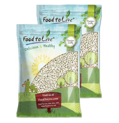 Miniatura 5 de Food to Live - Frijoles Cannellini, 4 libras de frijoles blancos secos, germinables, veganos, kosher, sirtfood, a granel. Rico en fibra, proteínas.
