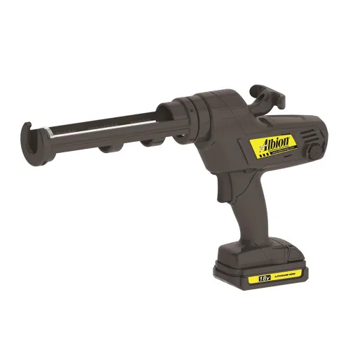 Miniatura 11 de Albion Engineering Pistola de calafateo inalámbrica de cartuchos E12 B-Line, sin goteo, 12V, 1 galón (10 oz)