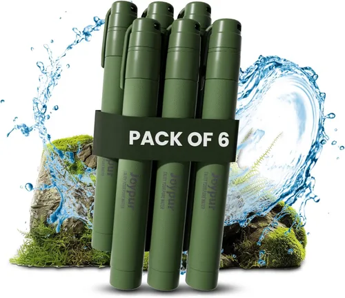 Miniatura 12 de Pajita de Filtro de Agua Portátil para Supervivencia, Equipo Esencial para Acampar y Senderismo, Pajita de Purificación de Agua para Viajes