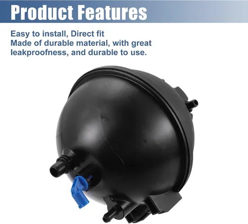 Miniatura 7 de X AUTOHAUX Tanque de depósito de radiador de refrigerante 17138616418 Botella de expansión de desbordamiento de refrigerante con tapa y sensor