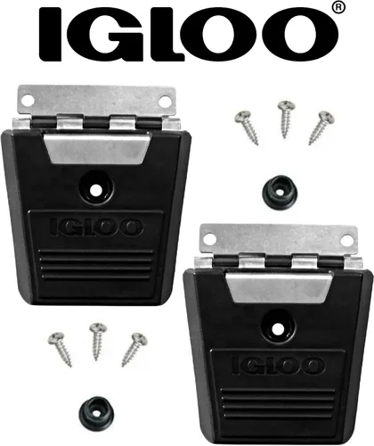 Miniatura 6 de Igloo Cooler Hybrid - Poste y tornillos de acero inoxidable/plástico, paquete de 2, color negro