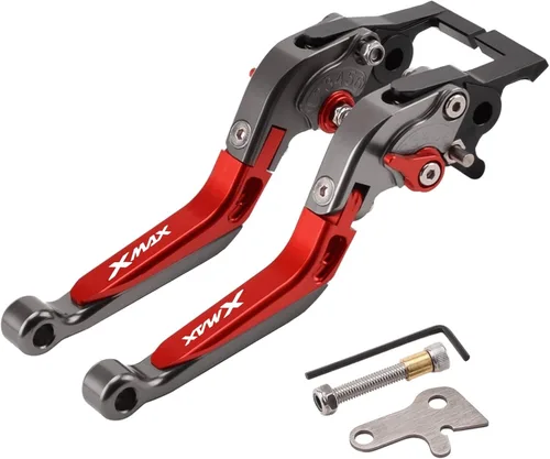 Miniatura 10 de Palancas de embrague de freno ajustables para motocicleta, cerradura de manija de estacionamiento para Yamaha Xmax 125 250 300 400 XMAX250 XMAX300